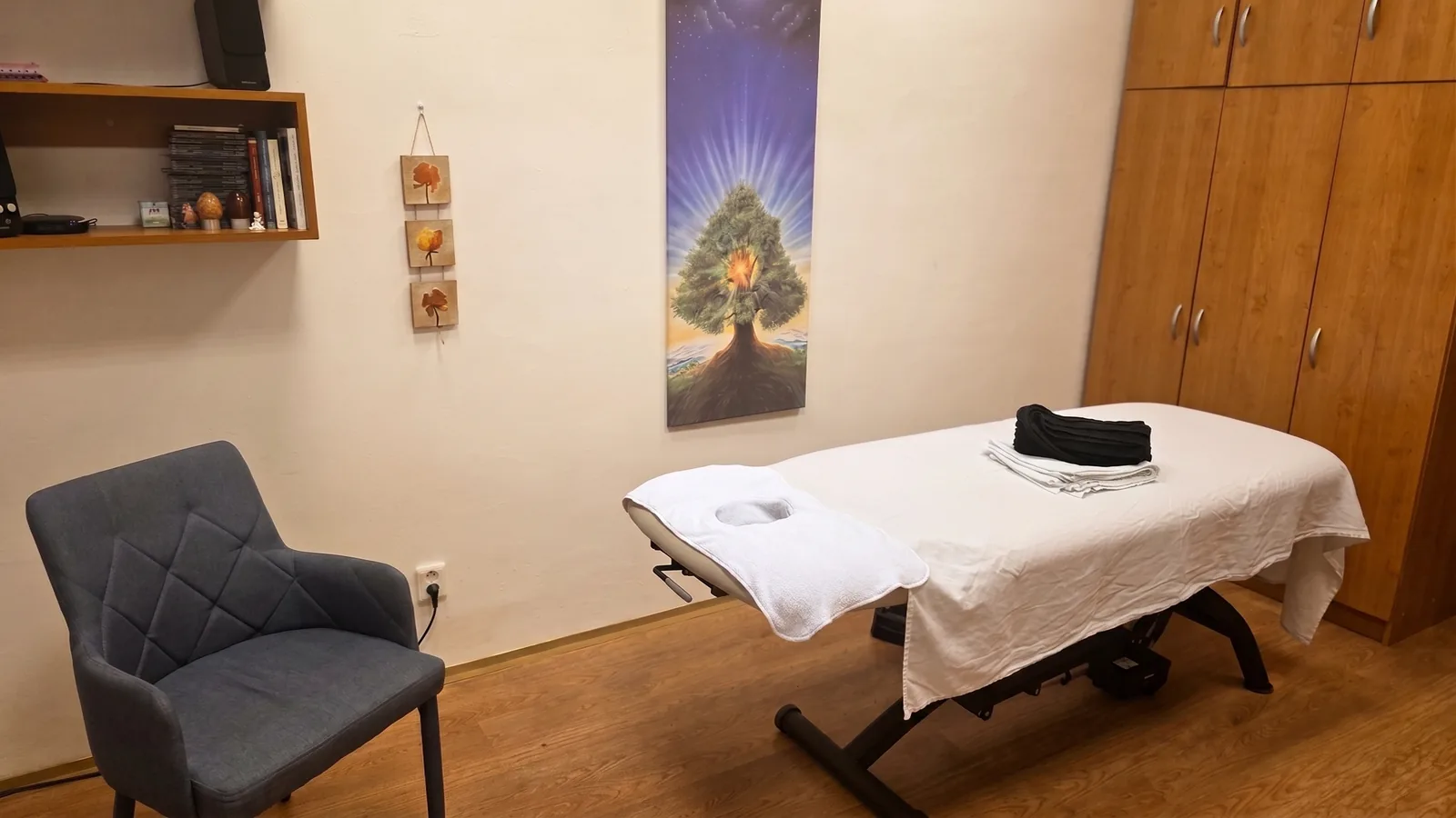 Klidná atmosféra masážního salonu na Joštově 7 v centru Brna